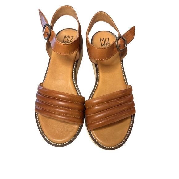 Miz Mooz Women's Valentine Sandals in Brandy Colored Leather Size 40 New in Box - Picture 3 of 16